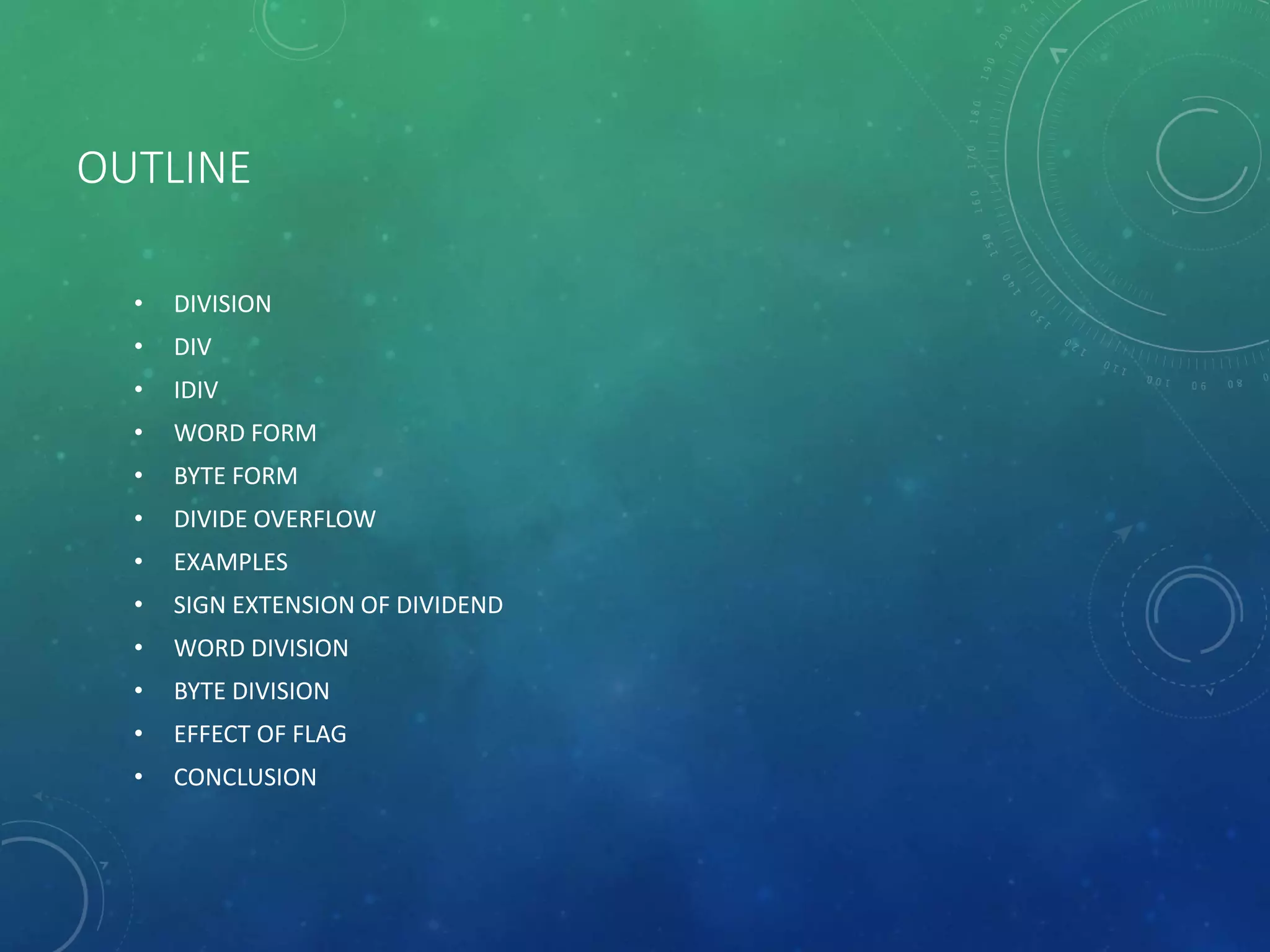 Byte division | PPTX