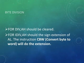 Byte division | PPTX