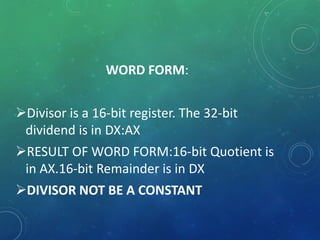 Byte division | PPTX