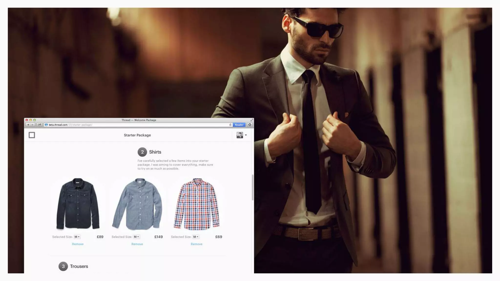 In the fashion world, you only need to look at services like Thread to understand how this model taps into
a very real customer behaviour (for men at least), which is that they want to look good but they don’t
necessarily want to spend the time in stores or even shopping online. Thread has a personal stylist
curate a monthly box of clothes that he or she thinks may suit you and that you may like and ships them
to you on a subscription basis. Interestingly, in the early days this was just another way to buy ASOS
clothes but it’s morphed since then. You can look at other players in this space such as Birchbox, who
spoke at our Canvas Conference last year, or Bloom, the flowers on subscription service. You may also
have noticed that Amazon will actually allow you to subscribe to pretty much any of their products on the
right-hand side of a product page when you add to basket.
 
