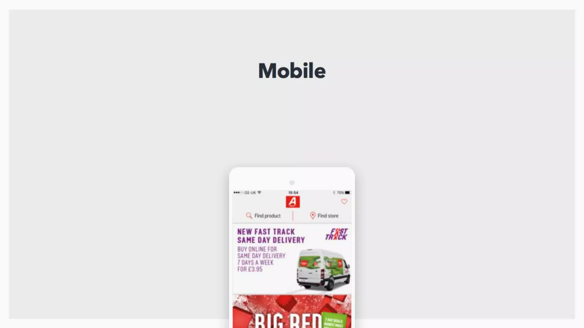 I’d also imagine that you all have some sort of mobile offer, even if that’s just that there’s an app where people
can browse for and buy products?
 