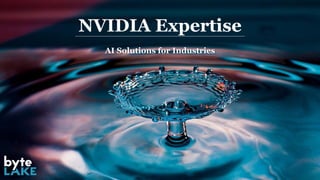 NVIDIA Expertise
AI Solutions for Industries
 