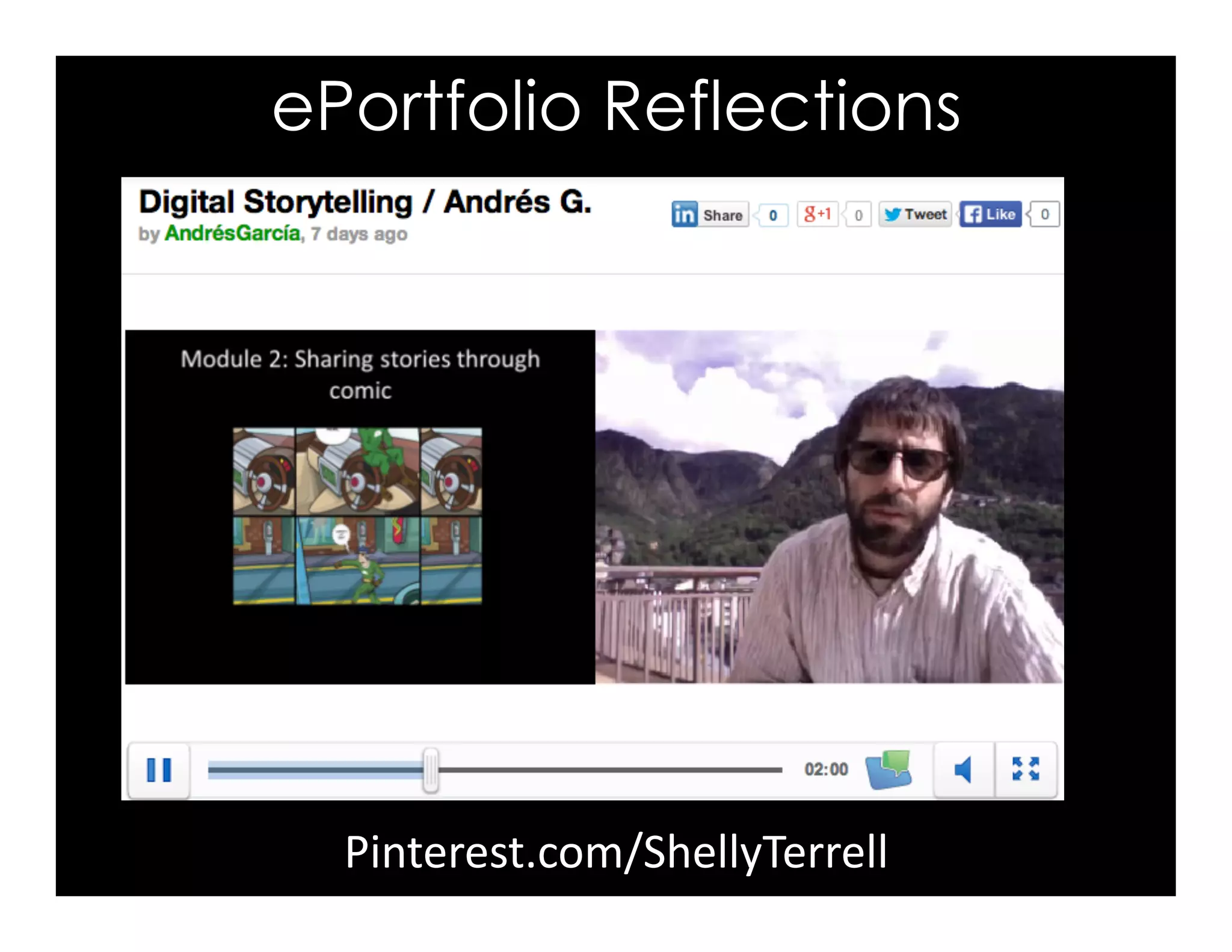 ePortfolio Reflections
Pinterest.com/ShellyTerrell	
  
 