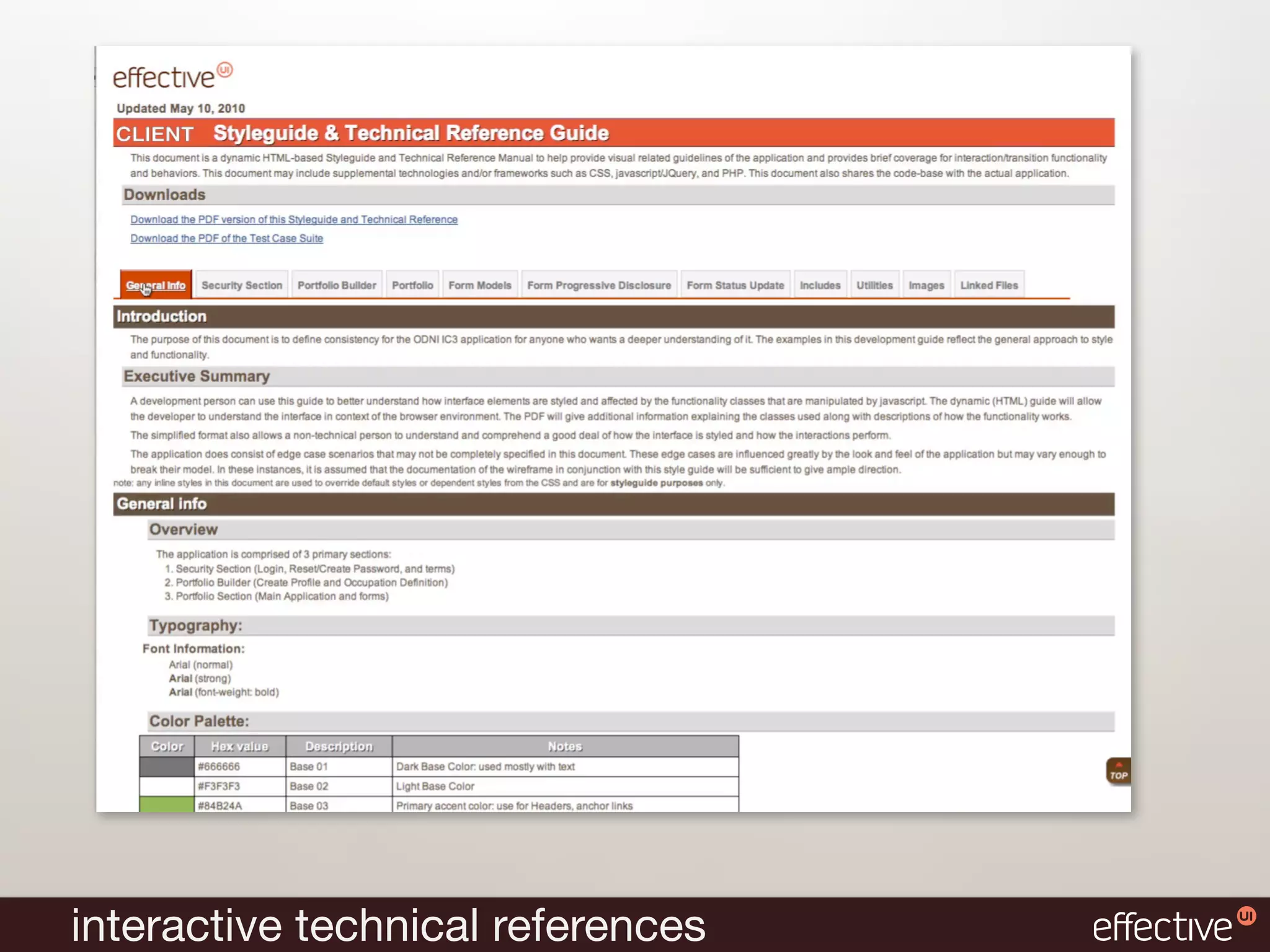 interactive technical references
 
