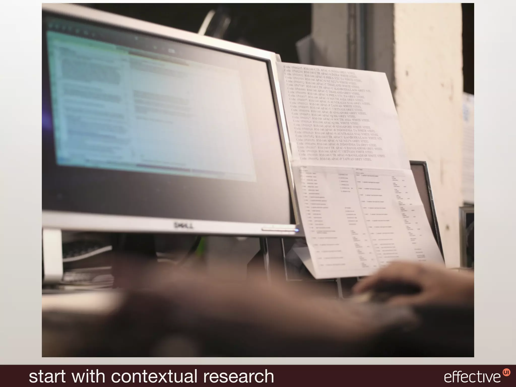 start with contextual research
 