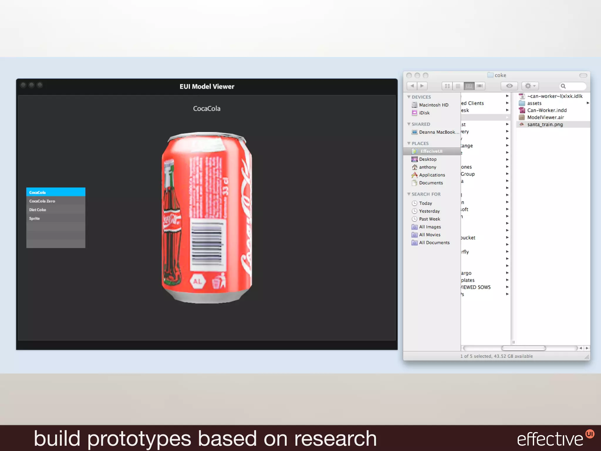 build prototypes based on research
 
