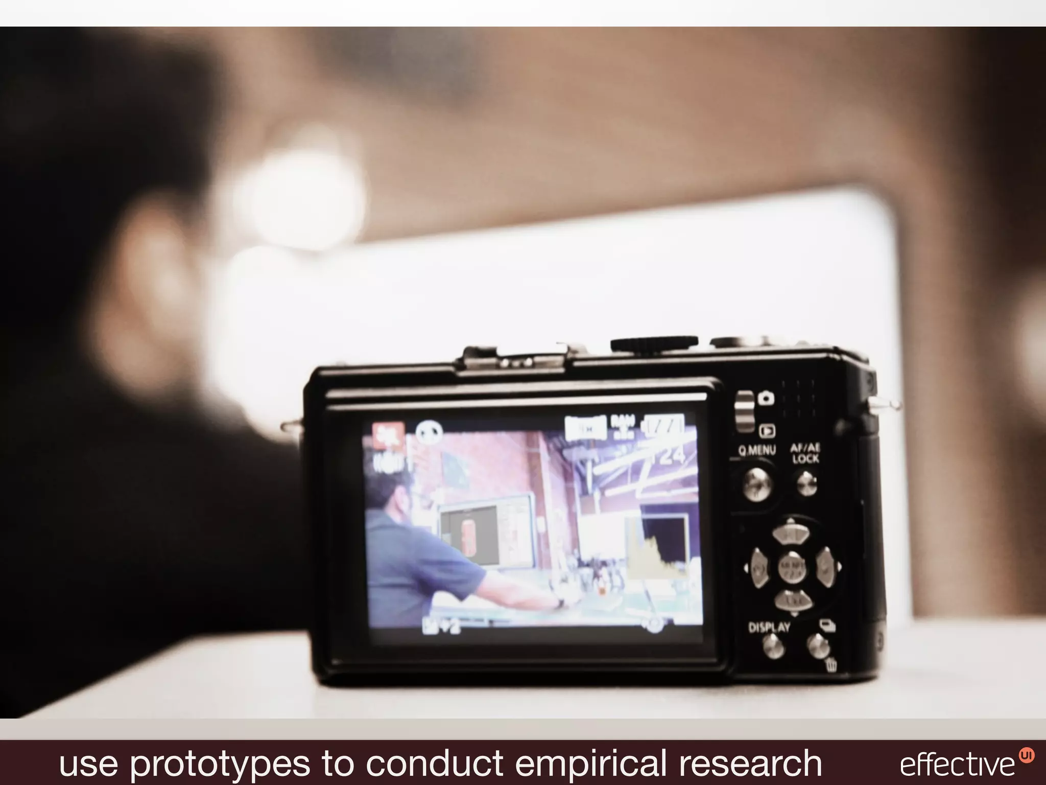 use prototypes to conduct empirical research
 
