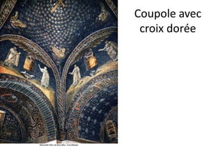 Coupole avec croix dorée