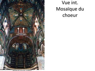 Vue int. Mosaïque du choeur