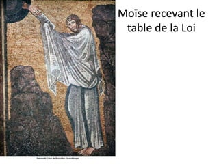 Moïse recevant le table de la Loi