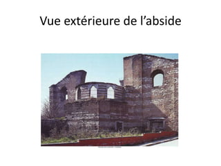Vue extérieure de l’abside