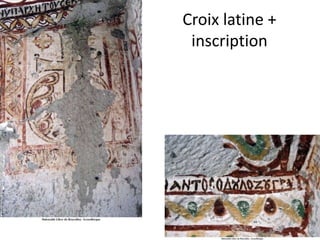 Croix latine + inscription