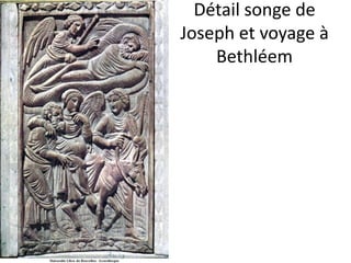 Détail songe de Joseph et voyage à Bethléem