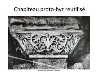 Chapiteau proto-byz réutilisé