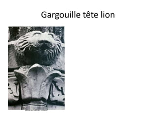 Gargouille tête lion