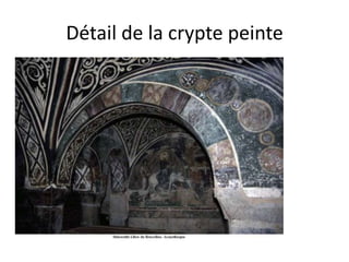 Détail de la crypte peinte