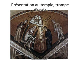 Présentation au temple, trompe d’angle