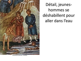 Détail, jeunes-hommes se déshabillent pour aller dans l’eau