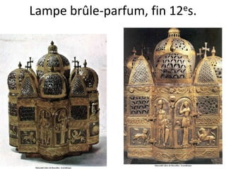 Lampe brûle-parfum, fin 12es. 