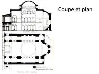 Coupe et plan
