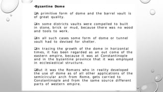 Byzantime architecture