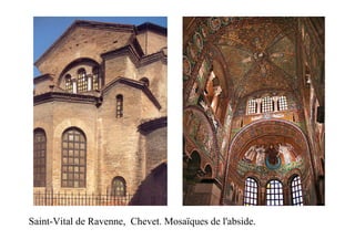 Saint-Vital de Ravenne, Chevet. Mosaïques de l'abside.
 