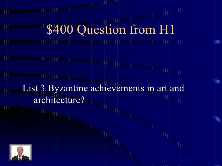 Byzantine Empire Jeopardy