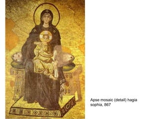 Apse mosaic (detail) hagia sophia, 867