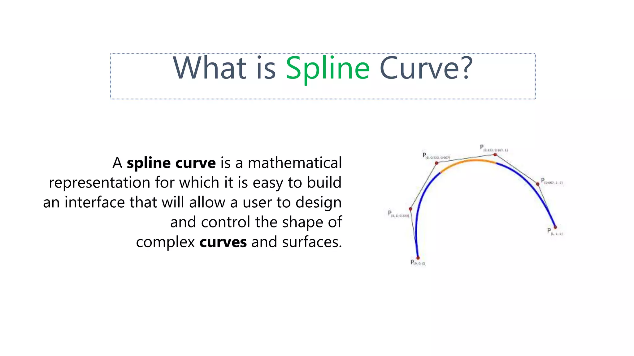 Bezier Curve and Spline Curve | PPTX