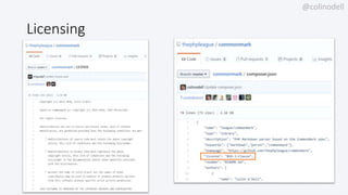 @colinodell
Licensing
 