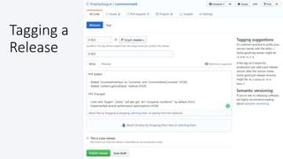 @colinodell
Tagging a
Release
 