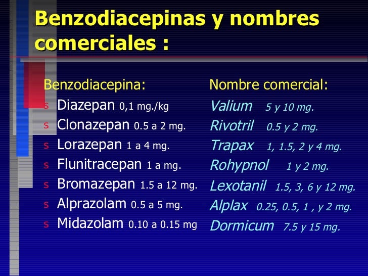 genericos de diazepam
