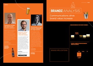 Communications drive
brand value increase
ANALYSIS
BRAND IMPLICATIONS
In the US and Europe, the beers viewed by
consumers as Fun and Sexy tend to come from
the craft brewers. The major brewers need to
increase their Innovation scores, and continue
to communicate effectively, but with refreshed
stories. AB InBev, and other majors, have an
opportunity to build exciting, differentiated
brand portfolios as they continue to expand
in both mature markets and the fast-growing
markets of Africa and Asia.
The BrandZ™ Beer Top 10 grew 188 percent in value
over the past 12 years. The ability of the brewers to
communicate about their brands helped drive that growth.
The Beer Top 10 score well in Communications, but receive
average scores in the four other BrandZ™ Vital Signs: Brand
Purpose, Innovation, Brand Experience, and Love.
Over the past 12 years, The BrandZ™ No. 1 beer, Budweiser,
grew 118 percent in value, a signiﬁcant increase, but much
less than the 669 percent increase by the Latin American
brand Skol, which experienced the greatest value rise of
the Beer Top 10 during that period.
The disparity illustrates the possibility of achieving sharper
value growth, and competing more effectively against a
key category disruptor, craft brands. The consolidation of
the major global brewers, AB InBev and SABMiller, creates
a portfolio of 500 brands, adds ﬁnancial power and reach,
but it does not remove the threat of craft.
Part of the solution may be found in Latin America, home
to four of the BrandZ™ Beer Top 10: Skol, Corona, Brahma,
and Aguila, which are also Latin America’s most valuable
brands. Consumers view Latin American beers as Fun,
Sexy, and Trustworthy, while European and US beers score
only average on those characteristics.
Food and Drink / BEER5 The Categories
BrandZ™ Top 100 Most Valuable Global Brands 2017
INSIGHTS
Packaging changes
will signal brand
moves to premium
Large brewers have focused on
delivering a great brand experience
in the on-trade, with impactful,
premium glasses as just one
example. We will start to see more
and more brands putting greater
focus on their packaging to improve
brand experience off-trade, which
represents a major source of growth.
These are among the initiatives
brands need to take on the journey
to becoming more premium in the
eyes of consumers.
David Graham
Kantar Millward Brown
Senior Client Director
David.Graham@kantarmillwardbrown.com
Wineiﬁcation of beer
presents challenges
for major brands
We have heard a lot about
the “vodkaﬁcation” and the
“wineiﬁcation” of beer. With
“vodkaﬁcation” we see all the
different ﬂavor trends, which
can cycle in and out quickly. The
ﬂavor inspiration comes from
many sources. Particularly in the
US, it reﬂects the increasingly
multicultural and polycultural
nature of the society, which is
changing the American palate
and shifting preference for beer to
something with a bit more spice
and dimension. “Wineiﬁcation”
suggests that consumers look
for a type of beer, not a brand.
Both these phenomena challenge
brands.
Lindsay Kunkle
Senior Consultant
Kantar Futures
Lindsay.Kunkle@thefuturescompany.com
Extensive choice
makes Salience
critical for brands
Go into a bar or bodega in most
mature beer markets now and
you’ll be confronted with an
ever-expanding choice of beers.
Choice can be good for us, but
it does pose some challenges.
More choice demands additional
time and effort from the human
decision-making process,
with many beer drinkers likely
ﬁnding themselves in a state of
“choice paralysis.” In this context,
Salience—being top of mind at
the moment of purchase—could
become even more critical for
brands.
Daniel Brown
Partner, Global Strategy Director
MediaCom
Daniel.Brown@mediacom.com
110
AVERAGE SCORE
100
INNOVATION
101
PURPOSE
101
LOVE
102
COMMUNICATIONS
105
Source: Kantar Millward Brown/ BrandZ™
BRAND
EXPERIENCE
102
COMMUNICATIONS DRIVE VALUE GROWTH…
The Beer Top 10 score 105 in Communications, but receive
average scores in the four other BrandZ™ Vital Signs: Purpose,
Innovation, Brand Experience, and Love.
BEER TOP 10 BRANDZ™ VITAL SIGNS
… BUT THE IMPACT OF COMMUNICATIONS
VARIES BY REGION
Brand personality and characteristics vary by region. Latin
American brands score well in being seen by consumers as
fun, sexy, and trustworthy, while European and US brands
score only average.
Source: BrandZ™ / Kantar Millward Brown
BEER CATEGORY PERFORMANCE
LatAm Europe US
Fun 116 100 100
Sexy 109 106 102
Trustworthy 104 99 97
1-year
value change +23% +1%
-3%
203202
 