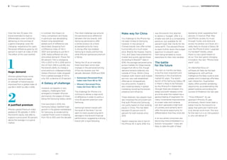 BrandZ™ Top 100 Most Valuable Global Brands 2017
Over the next 10 years, the
brand extended its lead on
differentiation even further by
delivering on the promise of
a game-changing—even life-
changing—experience for users.
Perceived difference grew by 40
percent to reach an index of 245.
The effect of this was twofold:
In contrast, the impact on
many competitors and Nokia
in particular was devastating.
Nokia’s long-established
global point of difference was
decimated; dropping from
a Difference Index of 145 in
2007 and spiraling to just 84 in
2016. Nokia suffered not only
diminished demand—Power fell
60 percent, from a whopping
374 in 2007 to 151 in 2016 (and in
the US from 248 to just 66), but
the brand’s ability to charge a
price premium collapsed entirely.
Nokia’s Premium index dropped
from a global average of 133 to
only 102—a decline of 23 percent.
A Galaxy of challenge
However, as happens in any
category, challengers have
emerged to threaten iPhone’s
dominance, the largest of these
being the Samsung Galaxy series.
First launched in 2010, the
Samsung Galaxy sparked huge
growth in the global marketplace
for Samsung, as evidenced by
a global Power score increasing
from 155 to 300 over the decade.
The initial challenge was around
the perceived price difference
between the two brands, with
Samsung perceived to offer
a similar product at a more
acceptable price for many.
A strong offer has enabled
Samsung to slowly premiumize,
while iPhone’s perceived premium
is falling.
Taking the US as an example,
there have been some clear
changes in the perceived pricing
of the two brands over the
decade. Between 2008 and 2016:
• Samsung’s Perceived Price
Index rose from 90 to 116
• iPhone’s Perceived Price
Index fell from 185 to 145
The challenge for iPhone is to
continue to deliver a clear point
of difference in order to justify a
circa 30 percent premium over
Samsung.
Samsung’s recent travails with
the recall of the Note 7 do not
seem to have caused long-term
damage to the brand’s ﬁnancial
performance, suggesting a strong
brand with a loyal following.
1Huge demand
iPhone’s global Power score
(consumer demand based
on strength of brand equity)
improved from a global index of
just 69 in 2007 to 236 in 2016.
2A justiﬁed premium
iPhone’s global Premium Index
peaked at 130 globally in 2016—
the brand’s equity was able to
support a price point 30 percent
above the average in a typical
market.
Make way for China
The challenge to the iPhone has
not been limited to Samsung,
however. A new group of
Chinese brands now offer similar
functionality at a much lower
price. Brands like Huawei, Xiaomi,
Vivo, and Oppo have entered the
market and quickly gained share.
According to BrandZ™ data in
2016, the average perceived price
across markets for these brands
ranged from 80 to 103, though
demand remains relatively low
outside of China. Within China,
however, both Xiaomi and Huawei
are now very well established
offerings at comparatively
low price points. Huawei is
also investing heavily in global
marketing, boosting the brand’s
presence and inﬂuence.
These relatively new players have
also impacted the price premium
that both iPhone and Samsung
can justify based on their existing
equity in China. This has fallen
between 10 percent and 15
percent for both brands since
2013.
Apple’s response was to launch
the iPhone SE in early 2016; this
was the brand’s ﬁrst attempt
to deliver a “budget” offer in a
smaller size (still at a comparative
premium, but available for 40
percent lower than the 6s for the
same tariff). This allowed iPhone
to reach further down the budget
spectrum to prevent users
from being tempted to move
elsewhere for their next handset.
The battle
for the future
The next six months are likely
to be the most important and
interesting in the smartphone
market for years. The recent
launch of the Samsung Galaxy S8
in March is likely to be followed
by the iPhone 8 in September
(though there are whispers of a
delay) and both releases come
at a time when the market has a
general feeling of stagnation for
many. Incremental improvements
to screen sizes and cameras
just don’t generate a high level
of curiosity and certainly don’t
offer the same opportunity for
differentiation that they once did.
In an era where consumers are
becoming more embedded in a
brand’s “ecosystem,” many are
likely to take the path of least
resistance when upgrading their
devices. If I have an iPad, iMac
and iPhone, access my music
through iTunes, and store and
access my photos via iCloud, am I
really likely to choose a Galaxy S8
over the iPhone 8 when I upgrade
my handset? Hardly, unless
there is a very good reason to
do so—the next game-changing
innovation, the next “iPhone-level
event” (iLE).
An intensiﬁed focus on
software will likely be the lead
battleground, with artiﬁcial
intelligence the likely route to ever
greater and increasingly effortless
user interaction. Augmented
reality offers another tantalizing
opportunity, as evidenced by the
global hysteria surrounding the
success of Pokémon Go! last year.
“Think Different?” As we
approach iPhone’s 10-year
anniversary, there’s never been a
better time for the brand to re-
apply that particular mantra and
truly disrupt once more. The race
for the next iLE is on; the question
is, who will deliver it?
Thought Leadership / DIFFERENTIATION3 Thought Leadership
5150
 