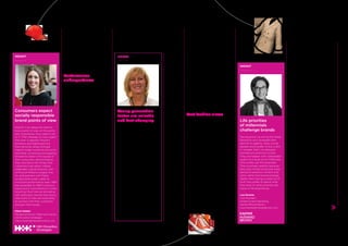 Consumer and Retail / APPAREL5 The Categories
BrandZ™ Top 100 Most Valuable Global Brands 2017
INSIGHT
Consumers expect
socially responsible
brand points of view
Brands in all categories need to
have a point of view on the world,
and, importantly, they need to act
on it. That message is more urgent
than ever in apparel. People’s
emotions are heightened and
their personal values stronger.
Against today’s political and social
backdrop, companies are stepping
forward to share in the causes of
their consumers, demonstrating
they care about the things their
customers care about. Adidas
celebrates cultural diversity with
its Pharrell Williams sneaker line,
Hu, and partners with Parley
to repurpose ocean waste as
innovative performance wear. H&M
has expanded its H&M Conscious
brand and is committed to in-store
recycling. Much like we are seeing
with politicians, brands that have a
clear point of view are more likely
to connect with their customers
and gain their loyalty.
Claire Holden
Managing Director, Retail and Leisure
Hill+Knowlton Strategies
Claire.Holden@hillandknowlton.com
INSIGHT
Life priorities
of millennials
challenge brands
Having grown up during the Great
Recession and witnessed their
parents struggling, many young
people would prefer to buy a shirt
or sweater that’s not designer
branded and premium priced.
They are happier with comparable
quality at a lower price. Millennials
often prefer just the essentials.
They purchase carefully because
they have limited funds and make
decisions based on comfort and
utility rather than brand prestige.
Rather than having a closet full of
stuff, they prefer to spend what
they have on other priorities like
travel or life experiences.
Lisa Parente
Vice President,
Global Content Marketing
Kantar Millward Brown
Lisa.Parente@millwardbrown.com
INSIGHT
Young generation
tastes are eclectic
and fast-changing
The younger generation is very
eclectic and not afraid of mixing
and matching. They are less
interested in brands that create
a full, somewhat monochromatic
ensemble. They are more inclined
to say, “I’d love to wear that navy
blue blazer, but I’m going to pair it
with high-top sneakers and ripped
jeans.” It’s an urban inﬂuence, but
people living in places outside
of the fashion hubs are picking
pieces from it. In the US, trends
that begin on the coasts might
be over by the time they reach
the Midwest, except that today,
with social media, trends travel
much faster. Trends can change
so quickly, even the brands
themselves are challenged to keep
up.
Cindy Hoffmann
Senior Vice President
Kantar TNS
Cindy.Hoffmann@tnsglobal.com
Competition from Nike and others
hurt Under Armour sales and its share
price. To widen its reach and drive US
sales, particularly to women, Under
Armour distributed the brand at
Kohl’s, a discount department store.
Looking for new opportunities, it also
took its wearables to a new place—
the bedroom. Having developed a
technology story about compression
wear, Under Armour extended the
brand into what it termed “Athlete
Recovery Sleepwear.” The brand
introduced these pajamas, made with
a specially engineered fabric, at the
Consumer Electronics Show.
Lululemon sales increased as it
attempted to expand its appeal to
men, and the brand commanded
loyalty despite strong competition.
However, the stock price dropped
after shoppers reacted negatively
to the dark colors of its early spring
collection.
Fast fashion slows
The fast-fashion brands experienced
a challenging year for several reasons,
including heightened competition,
slower sales in parts of Europe and
the US, and exchange rate pressure.
Zara, with strong sales results,
continued to expand worldwide, but
changed its distribution strategy.
Zara will close smaller stores and open
ﬂagship locations, while expanding
its e-commerce presence. The
arrangement coordinates online and
offline, with large stores better able to
express the brand and display more
merchandise. The brand will facilitate
e-commerce with website launches
planned throughout Southeast Asia
and in India.
Zara represents about two-thirds
of the sales of its corporate parent
Inditex, the Spanish fashion group.
Inditex operates around 7,300 stores
globally under eight brands, including
Massimo Dutti, which joined the
BrandZ™ Apparel Top 10 this year.
Massimo Dutti also entered India.
Brands adjusted retail strategies
because of competitive pressure
and to better express the brand
experience. Zara closed some small
stores and opened larger ﬂagships
instead. The athletic performance
brands—Nike, Adidas, and Under
Armour—expanded ﬁtness studios.
Lululemon opened a new concept
store called Lululemon Lab, in New
York. And Amazon was expected to
develop a private label activewear
brand.
Performance
underperforms
Adidas was especially effective in
being on trend, with classic-styled
sneakers that met the fashion
moment. The brand’s popularity had
lagged in the US, in part because the
German-based company focused
more on soccer than American
football. Recently it increased its
association with basketball and
entered partnerships with American
style leaders, like rapper Kanye West.
Adidas celebrated diversity and
humanity with its Pharrell Williams
sneaker line alternatively called
“Hu,” or “Human Race.” It created
its “Parley” shoe made from plastics
recycled from the ocean. Adidas
also planned to open its ﬁrst US
factory, a location in Atlanta that it
is calling Speedfactory, as part of its
commitment to expand in the US,
be close to customers, and respond
quickly to fashion trends.
Nike remained the most valuable
brand in the BrandZ™ Apparel Top
10. While retaining its authority in
performance, Nike faced stronger
competition in fashion, particularly
from brands targeting women
customers. Reﬂecting a more
diverse and global view of apparel,
Nike introduced a lightweight hijab
designed to be comfortable during
sports.
H&M, which ended the year with
around 4,000 H&M stores (and 4,350
stores in 64 markets for the H&M
Group), experienced slower growth
and price markdowns in some of its
larger markets, like the US and China.
It decided to slow the rate of store
growth and shift some attention to
e-commerce. The brand felt price
pressure from discounters like UK-
based Primark.
H&M focused on supply chain
improvements and developments of
sub-brands, such as & Other Stories,
which are more protected from price
competition. It planned to open its
eighth brand, Arket, in the fall. And
H&M developed its Conscious line,
which promises production that is
ethical and sustainable. Meanwhile,
H&M continued to expand globally,
opening its ﬁrst stores in Vietnam.
Wearable technology remained a
trend. Uniqlo, with over 3,100 stores
worldwide, stressed its Japanese
provenance and its brand story as a
leader in wearable technology. The
brand continued to focus on apparel
basics and emphasize color choice.
A price promotion to drive sales hurt
proﬁts, however. Uniqlo also planned
to revise its distribution model and
expand the online portion of total
sales from 5 percent to 30 percent.
Meanwhile, competition and changing
tastes impacted Victoria’s Secret, as
foot traffic declined at shopping malls
and Amazon challenged the brand
online by introducing its own-label
bras, branded as Iris & Lilly and priced
at $10. Still, Victoria’s Secret featured
Lady Gaga at its Paris catwalk show,
which was a major social media event.
Declining mall traffic also hurt Ralph
Lauren, which planned to close its
ﬂagship Fifth Avenue store as part
of its effort to revive the brand and
increase its online presence.
157156
 