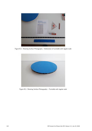 Figure B.1.: Rotating Surface Photography – Elaboration of turntable with regular scale
Figure B.2.: Rotating Surface Photography – Turntable with regular scale
122 3D Content for Dream-Like VR, Version 2.2, July 10, 2019
 