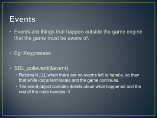 C game programming - SDL | PPTX