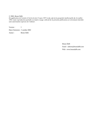 Bruno Delb                          http://www.brunodelb.com                     Date : 25/03/2001

                                                Le langage C

DE PASCAL À C..........................................................................................................17
  QUELS RAPPORTS ENTRE PASCAL ET C ?..............................................................................17
  QUELLES SONT LES ERREURS CLASSIQUES ?..........................................................................19




                                                           2
 