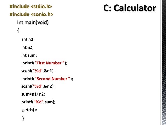 C & Python Introduction