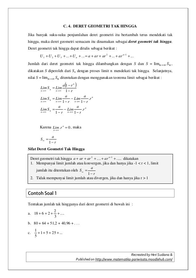 C 4 Deret Geometri Tak Hingga