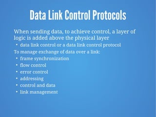 Chapter 7 - Data Link Control Protocols 9e | PDF