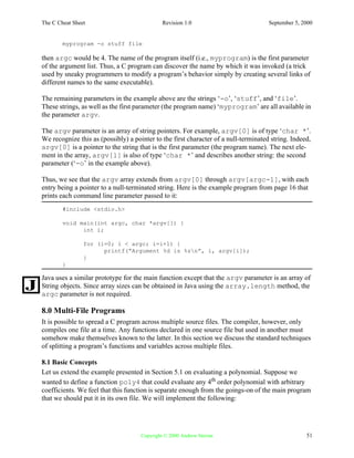 C cheat sheet | PDF