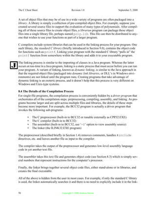 C cheat sheet | PDF