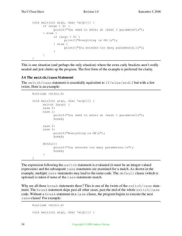 c cheat sheet c cheat sheet