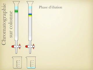 Chromatographie
sur colonne

Phase d’élution

 