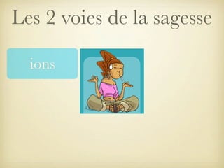 Les 2 voies de la sagesse
ions

 