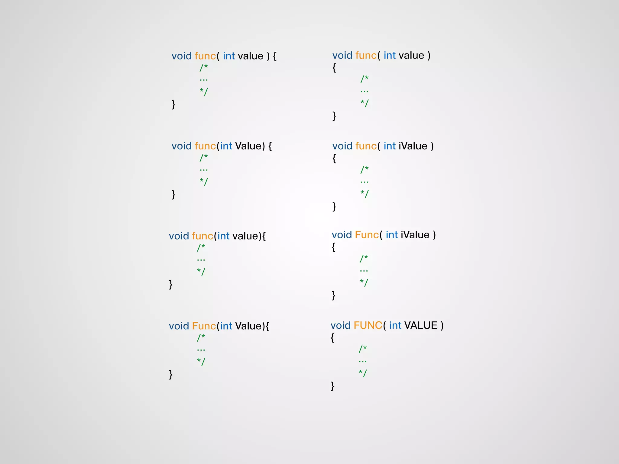!
!
보기 좋은 떡이 먹기도 좋다고!
!
보기 좋은 코드를 만듭시다
Legible
 