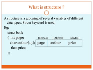 arrays of structures | PPTX