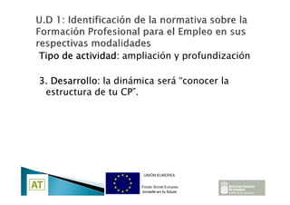 Docencia de la Formación profesional para el empleo | PDF