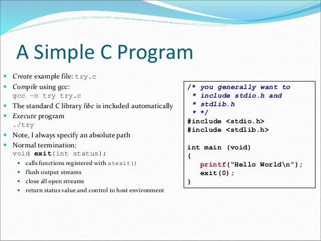 C Programming Tutorial - www.infomtec.com
